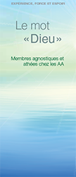 Couverture de la brochure AA: Le mot «Dieu» Membres agnostiques et athées chez les AA
