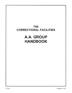 CF-36 - Correctional Facilities - A.A. Group Handbook