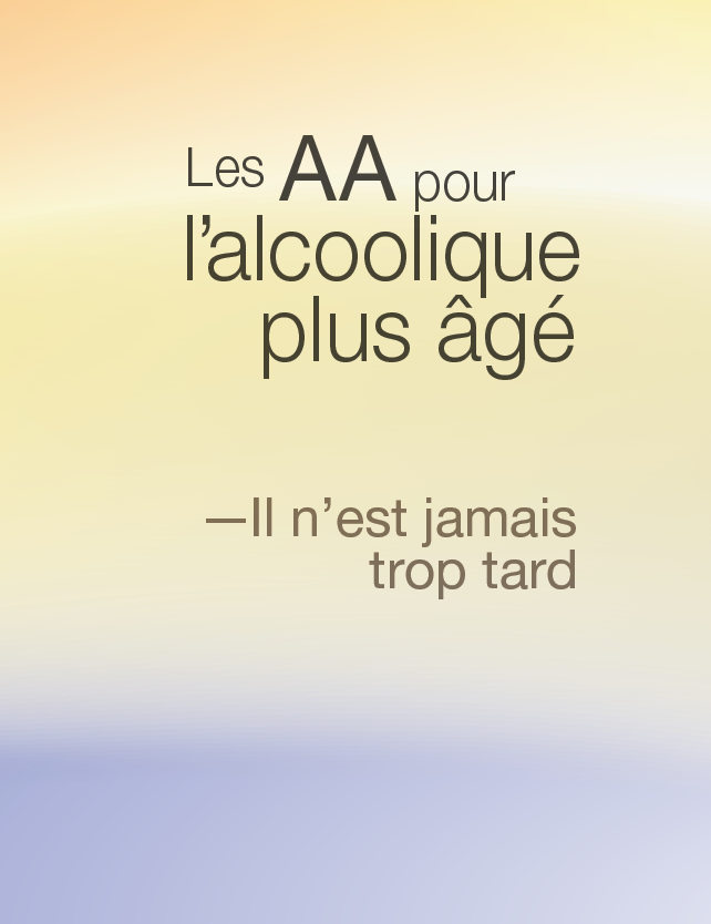 Couverture du livre des AA: Les AA pour l’alcoolique plus âgé