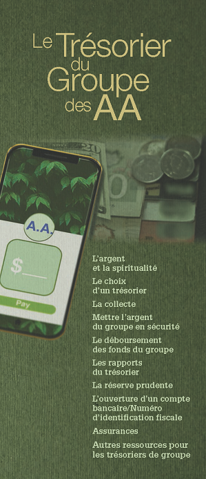 Couverture de la brochure AA: Le Trésorier du Groupe AA