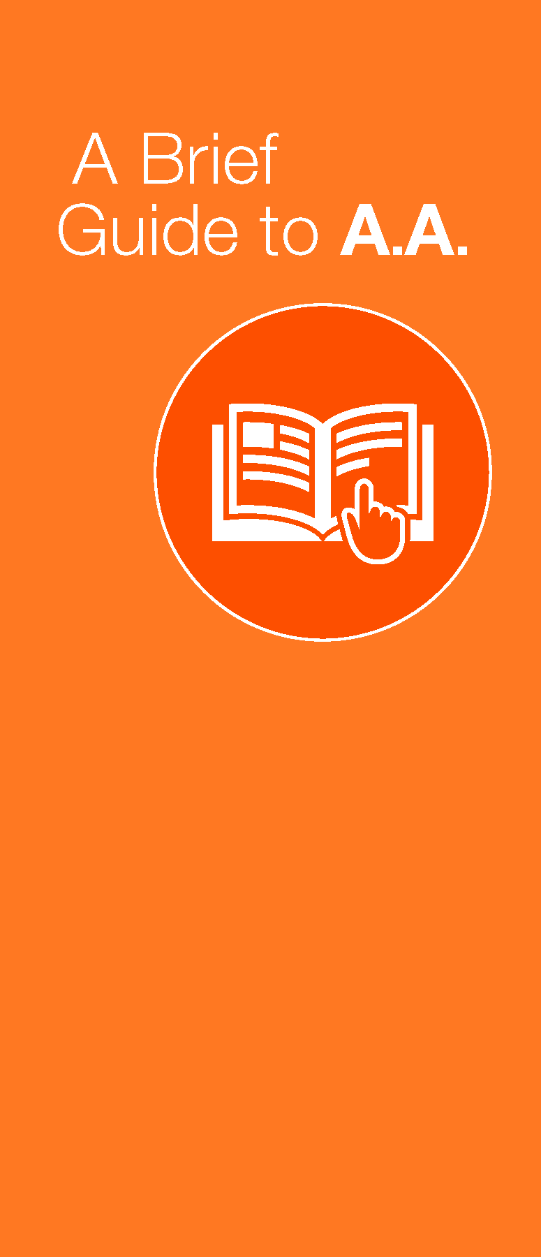 Front cover of the AA pamphlet: A Brief Guide to AA