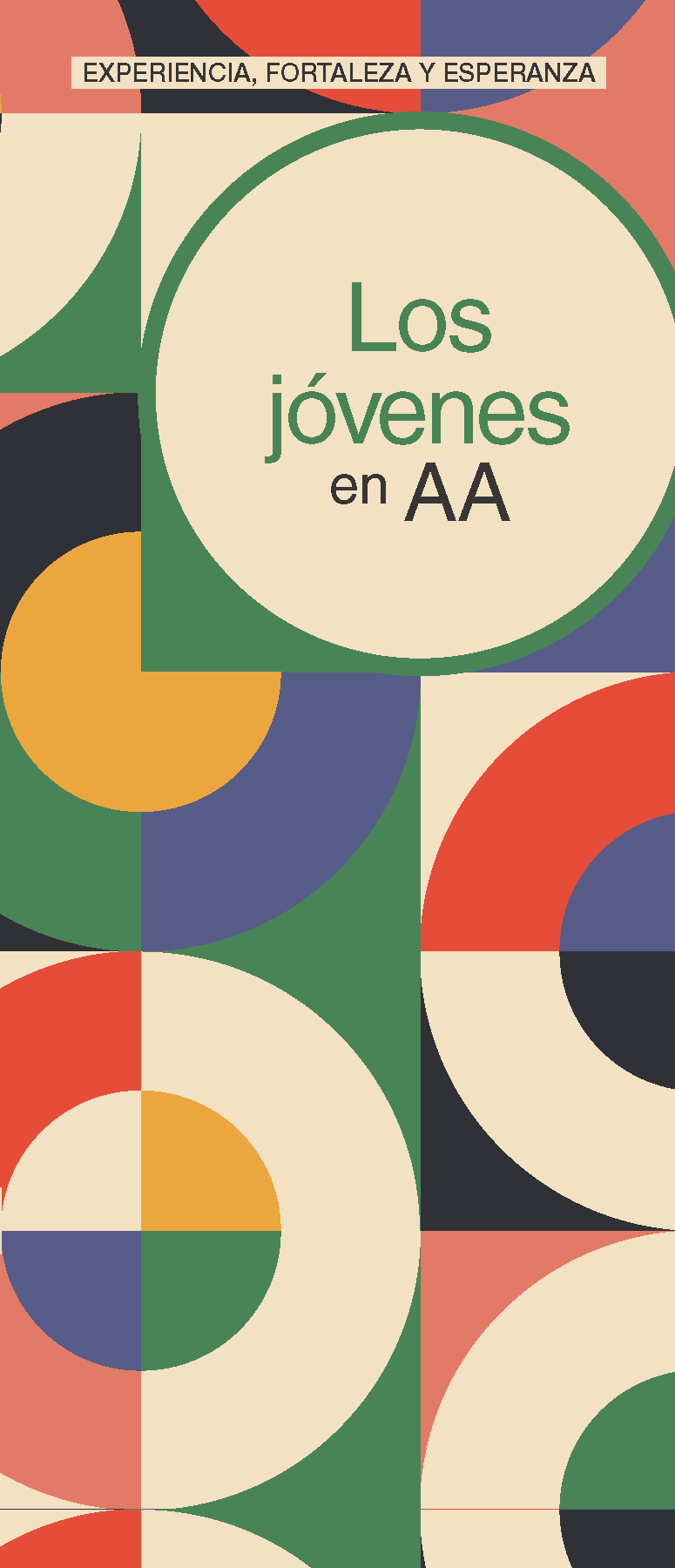 Portada del folleto de AA: Los Jóvenes en AA