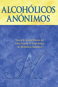 Portada del libro de AA: Alcohólicos Anónimos