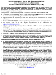 Primera página de la sugerencias para el uso de A.A. Grapevine y La Viña
