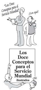 Portada del folleto de AA: Los Doce Conceptos Ilustrados