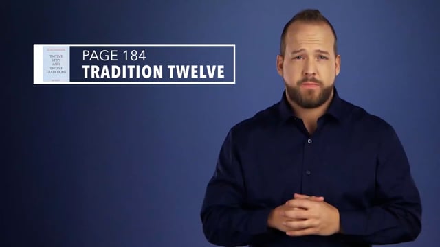 Twelve Steps and Twelve Traditions ASL - Tradition Twelve