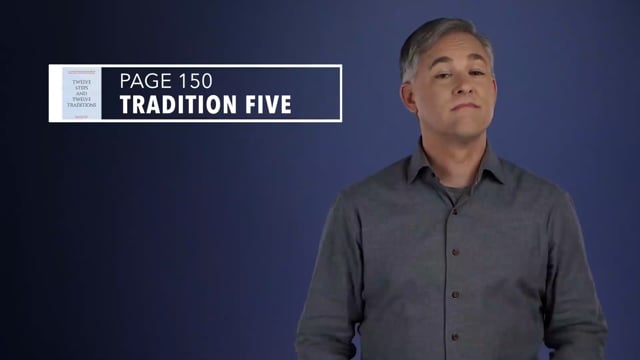 Twelve Steps and Twelve Traditions ASL - Tradition Five