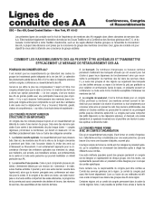 Page de garde de Ligne de conduite des AA sur les Conférences, Congrès et Rassemblements