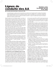 Page de garde de Ligne de conduite des AA sur  Relations entre les groupes des AA et les clubs