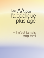 Couverture du livre des AA: Les AA pour l’alcoolique plus âgé