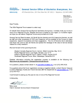 2024 Regional Forum letter from the board chair