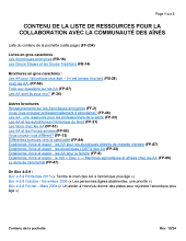 FF-234 Elder Community Resource List cover page French