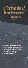 Couverture de la brochure AA: La Tradition des AA et son Développement par Bill W.