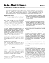 Front page of the AA Guidelines on Archives