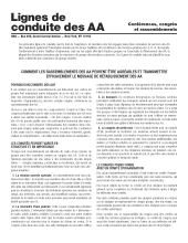 Page de garde de Ligne de conduite des AA sur les Conférences, Congrès et Rassemblements