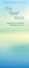 Front cover of the AA pamphlet: The God Word: Agnostic and Atheist Members in AA