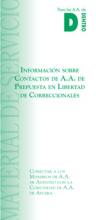 Portada del folleto de AA: Información sobre Contactos de A.A. de Prepuesta en Libertad de Correccionales - Adentro