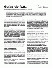 Primera página de las Guías de A.A. acerca de Relación entre A.A. y Al-Anon