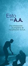 Portada del folleto de AA: Esto es AA 